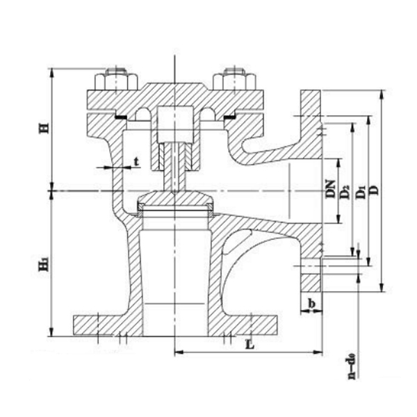 GBT592 DN125 Cast Iron Check Valve1.jpg